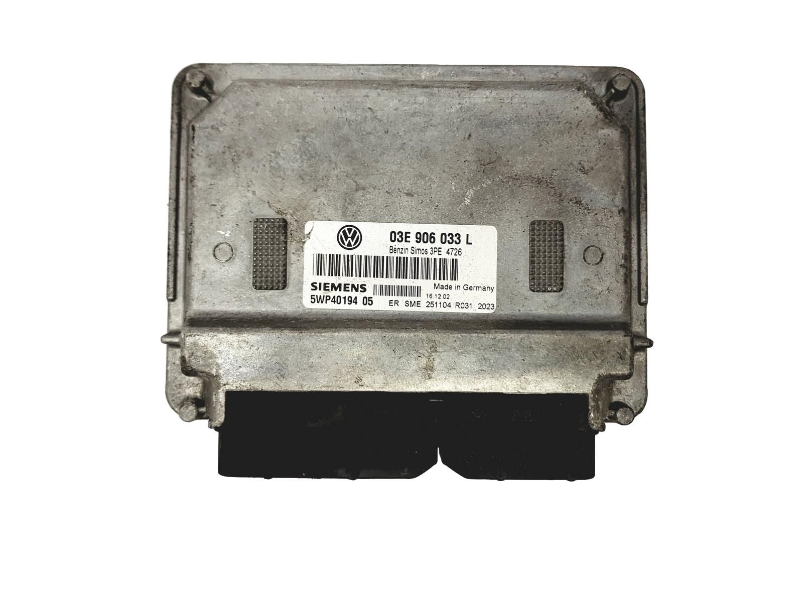 Steuergerät 03E906033L 5WP40194 05 VW Siemens 15632 main product photo