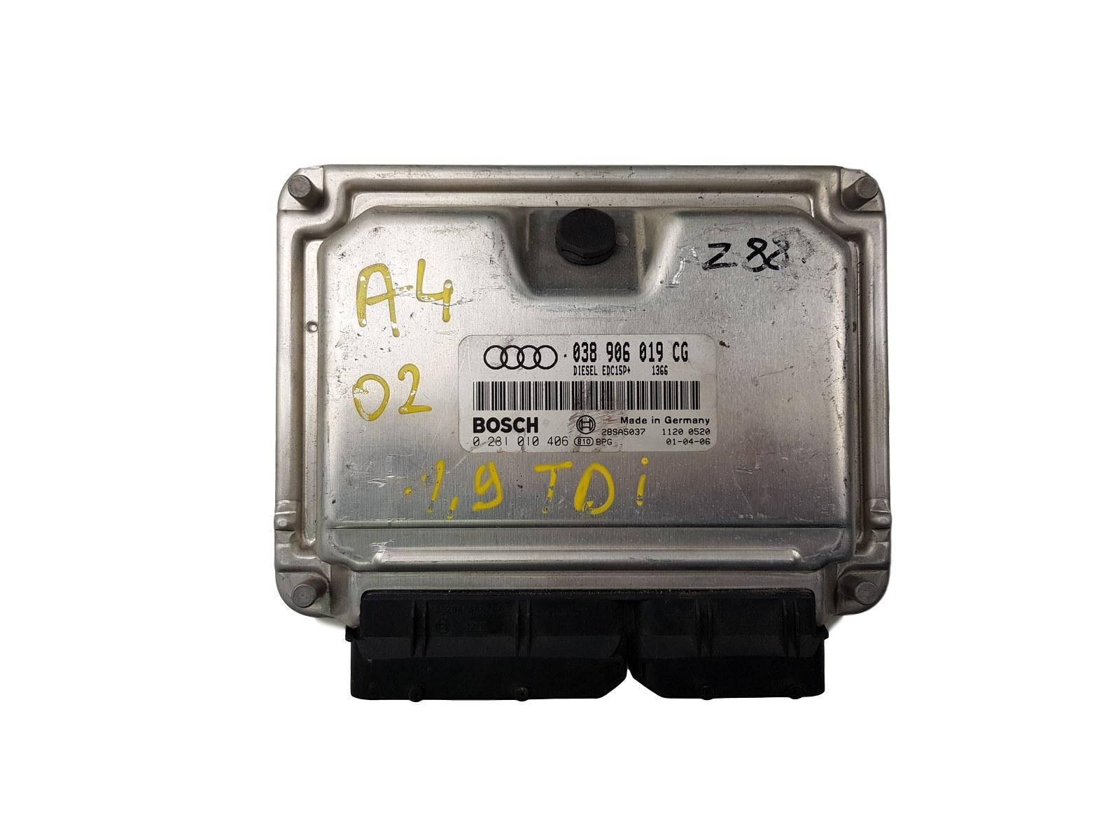 Motorsteuerung 038906019CG 0281010406 Audi 1111 main product photo