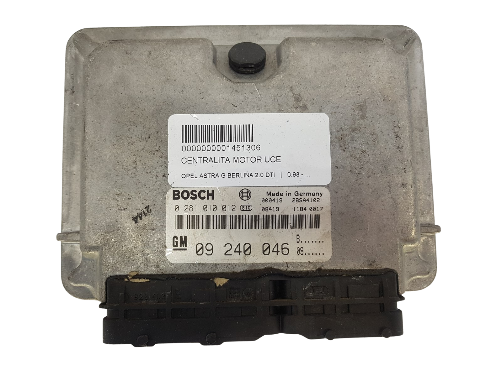 Steuergerät 09240046 0281010012 Opel Bosch GM main product photo