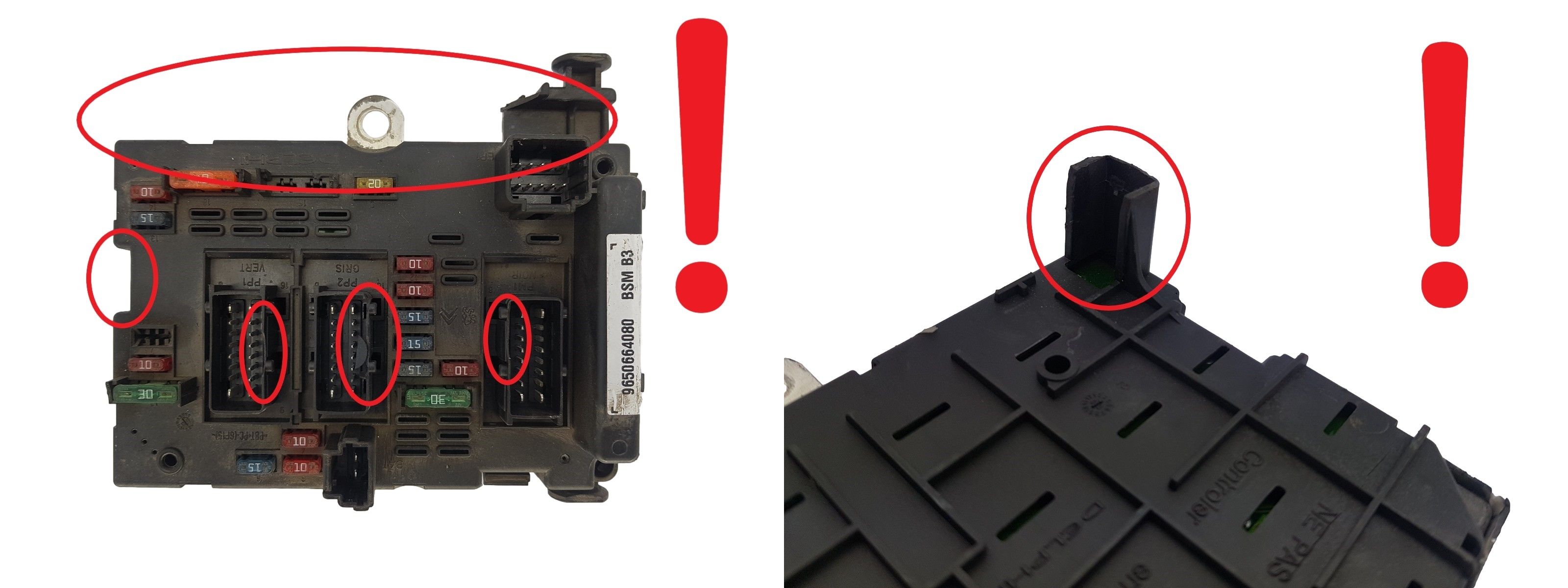 Steuergerät BSM B3 9650664080 PSA Delphi 1337 main product photo