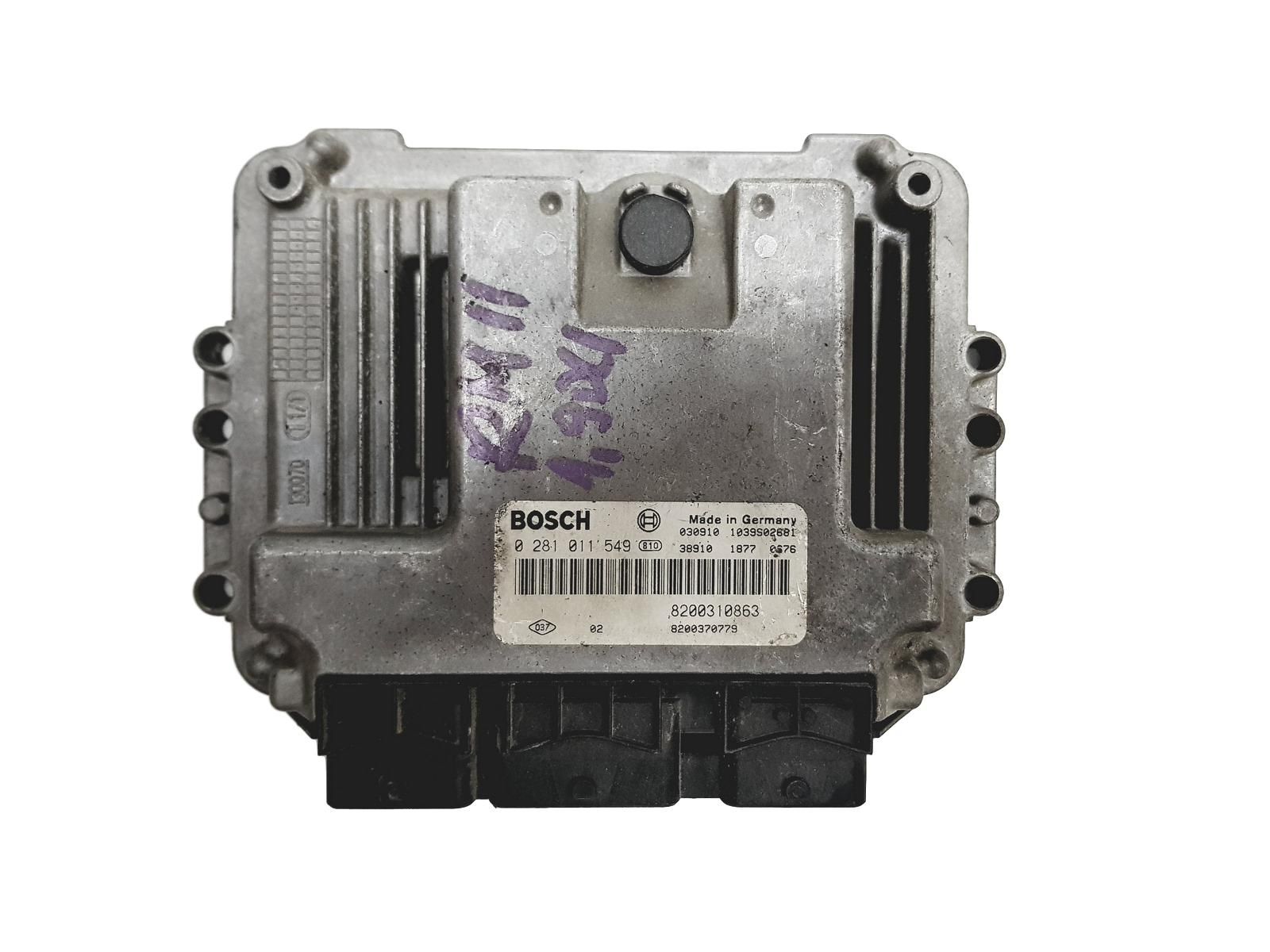 Steuergerät 0281011549 8200310863 8200370779 Renault Bosch 12373 main product photo