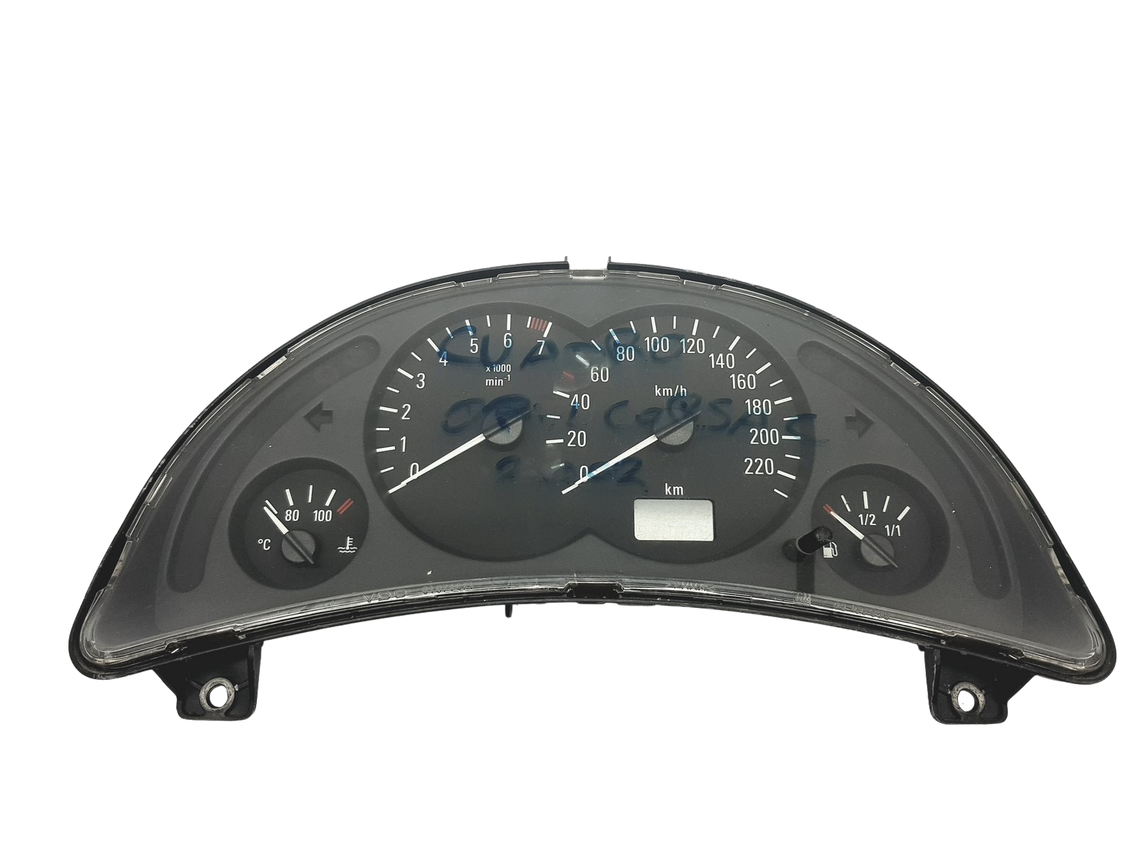 Tacho Kombiinstrument Opel Corsa C 09166814FL 110008988009 56341 main product photo