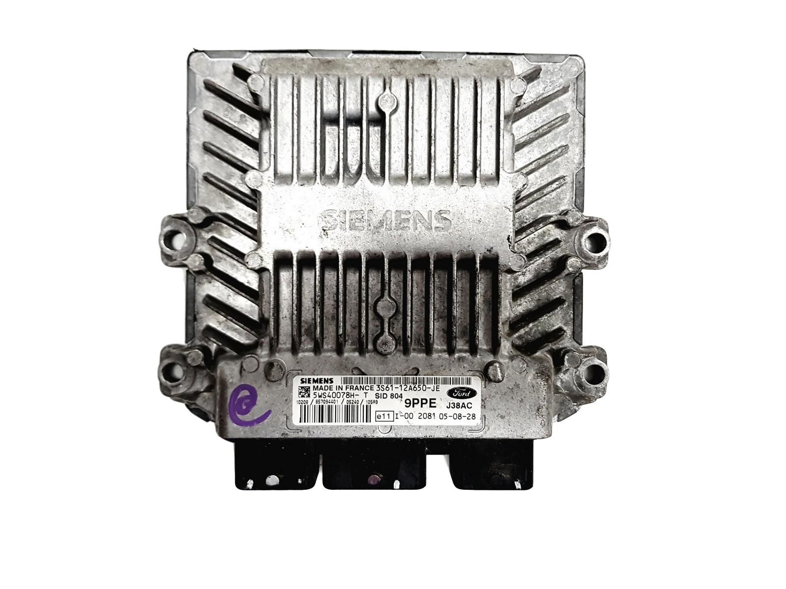 Steuergerät 3S61-12A650-JE 5WS40078H-T Ford Siemens main product photo