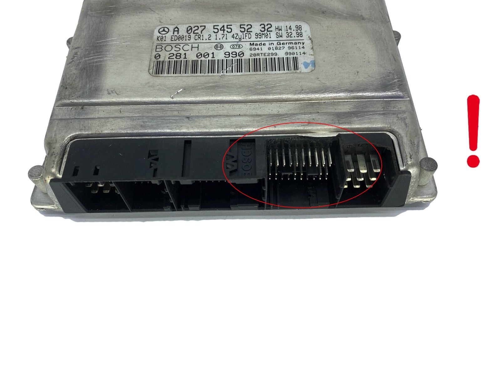 Steuergerät A0275455232 0281001990 Mercedes Bosch 49801 main product photo