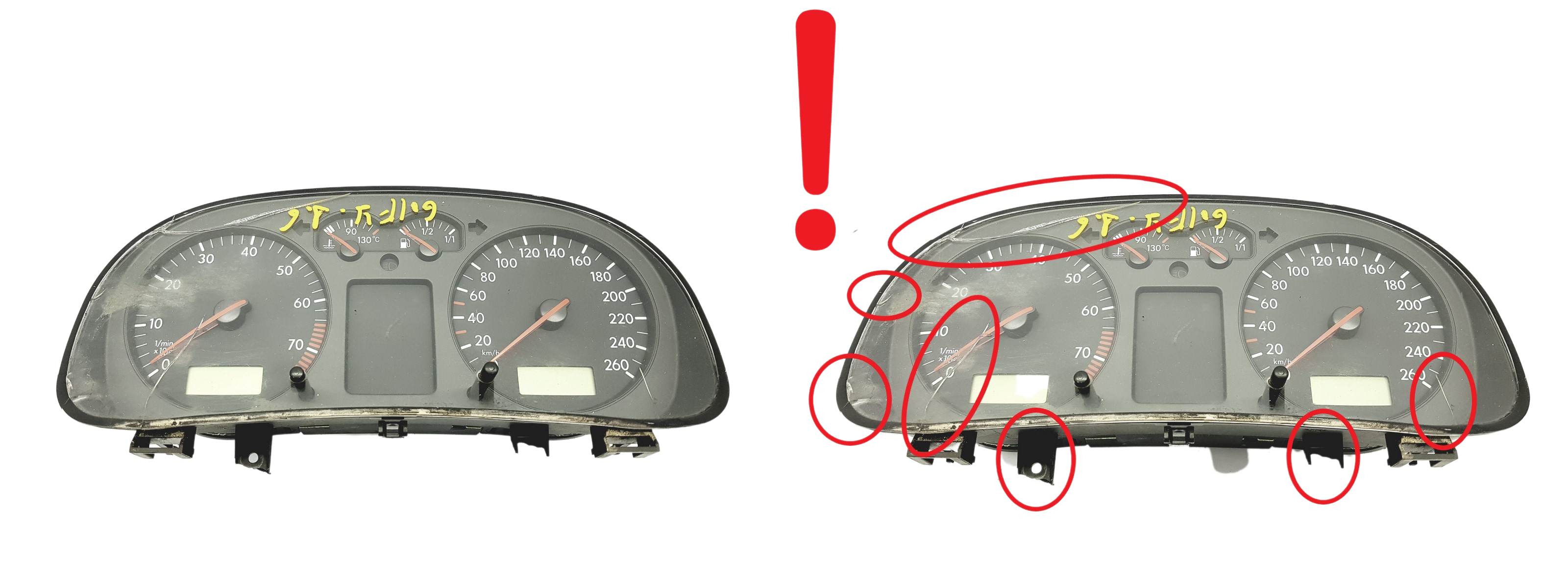 Tacho Kombiinstrument VW Golf MK4 1J0919861D 110008916020 59584 main product photo