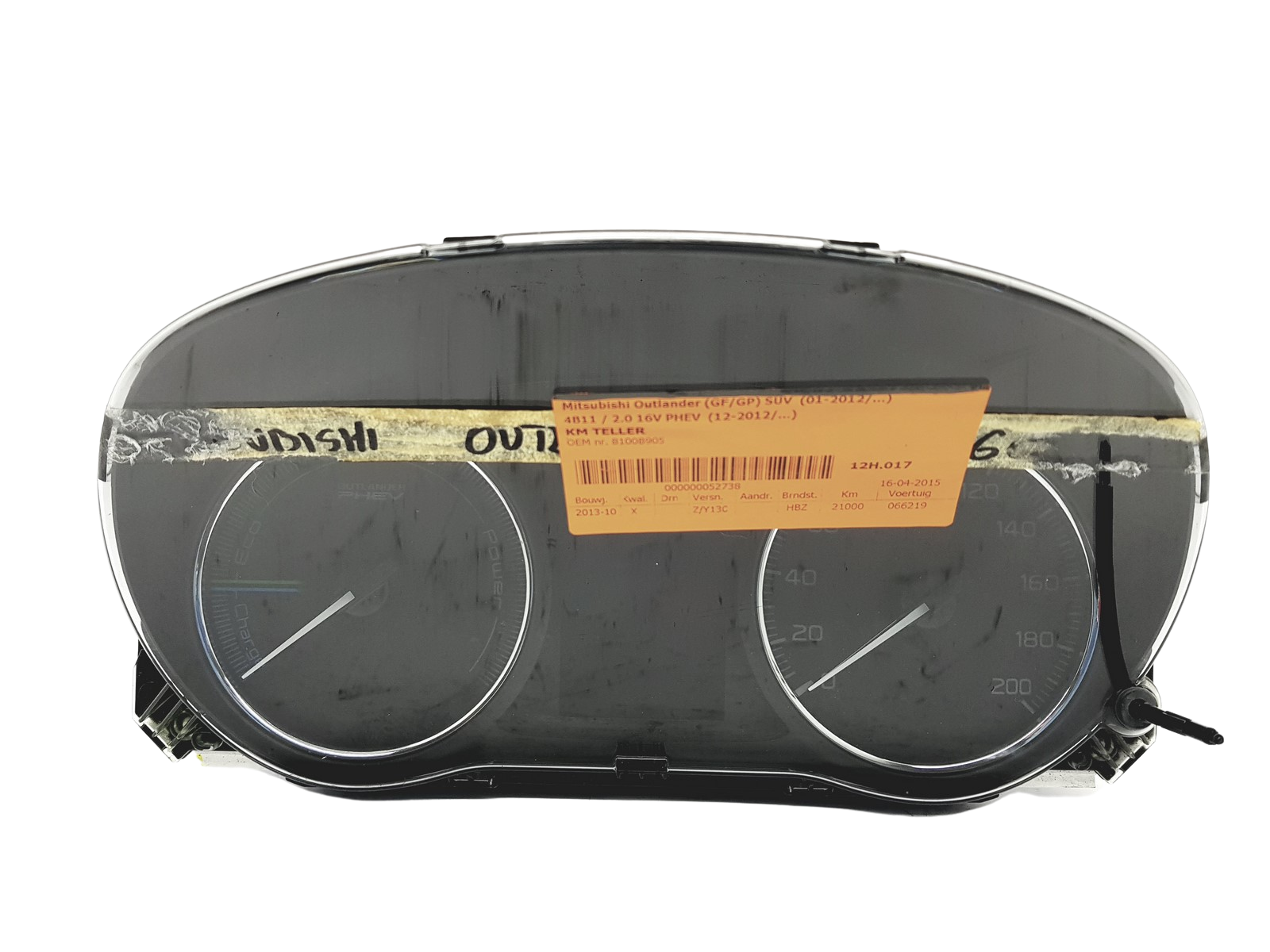 Tacho Kombiinstrument Mitsubishi Outlander 8100B905 0T34539 52329 main product photo