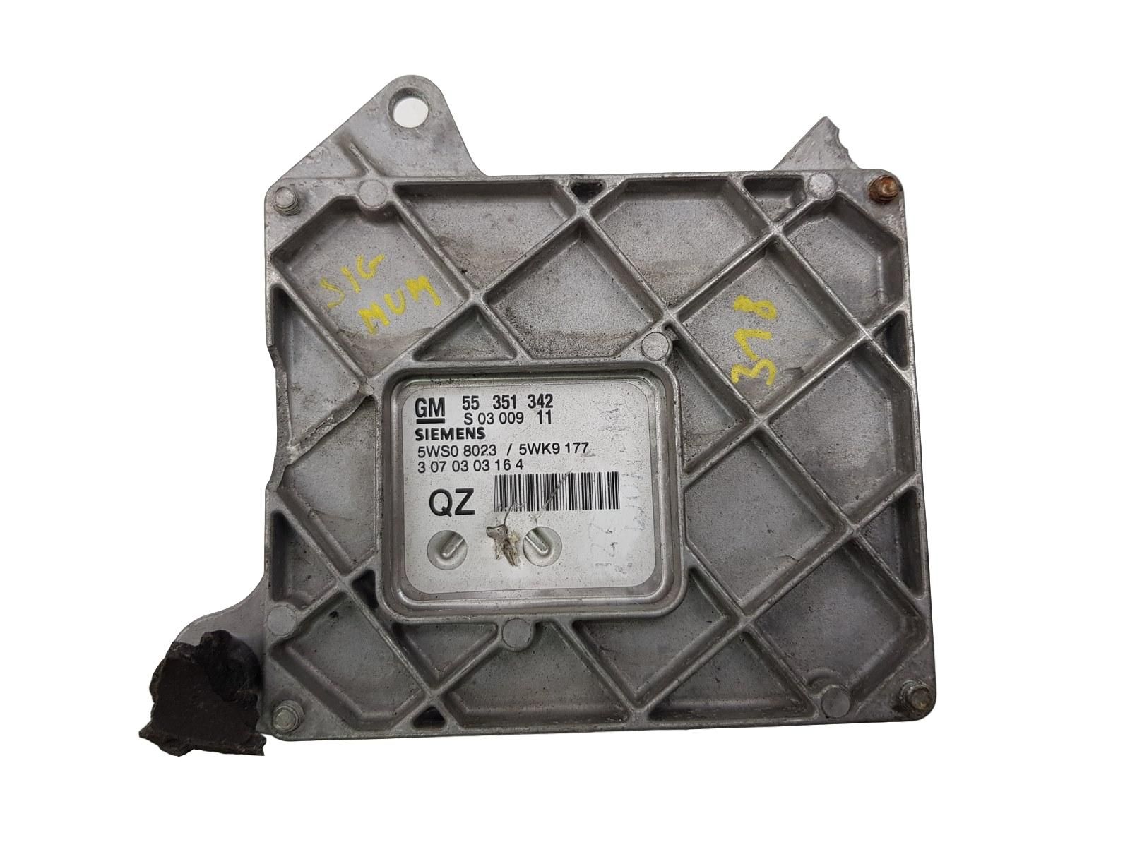 Motorsteuerung 55351342 QZ 5WS08023 5WK9177 Opel Siemens main product photo