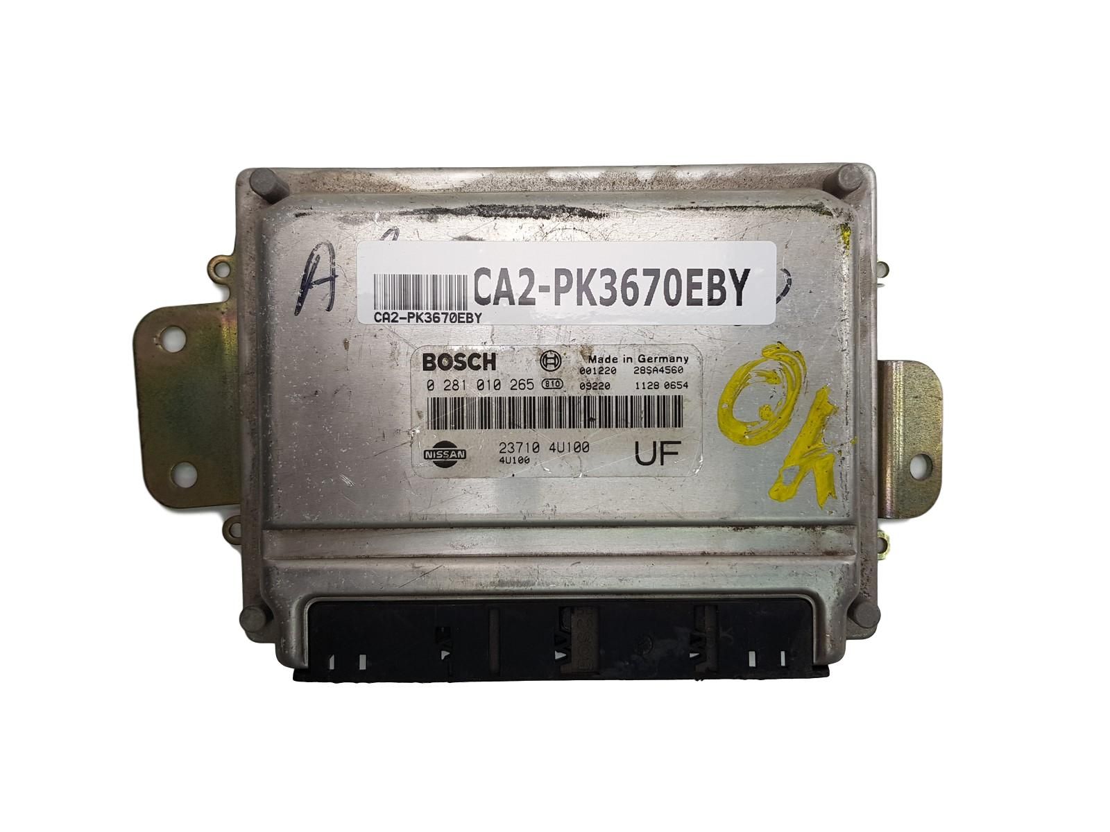 Steuergerät 23710 4U100 0281010265 Nissan Bosch 3670 main product photo