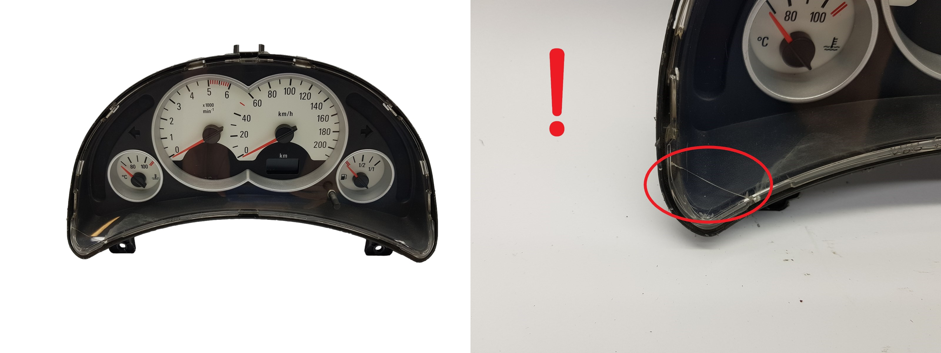 Tacho Kombiinstrument Opel Corsa C 13173355WJ 110080005026 1994 main product photo