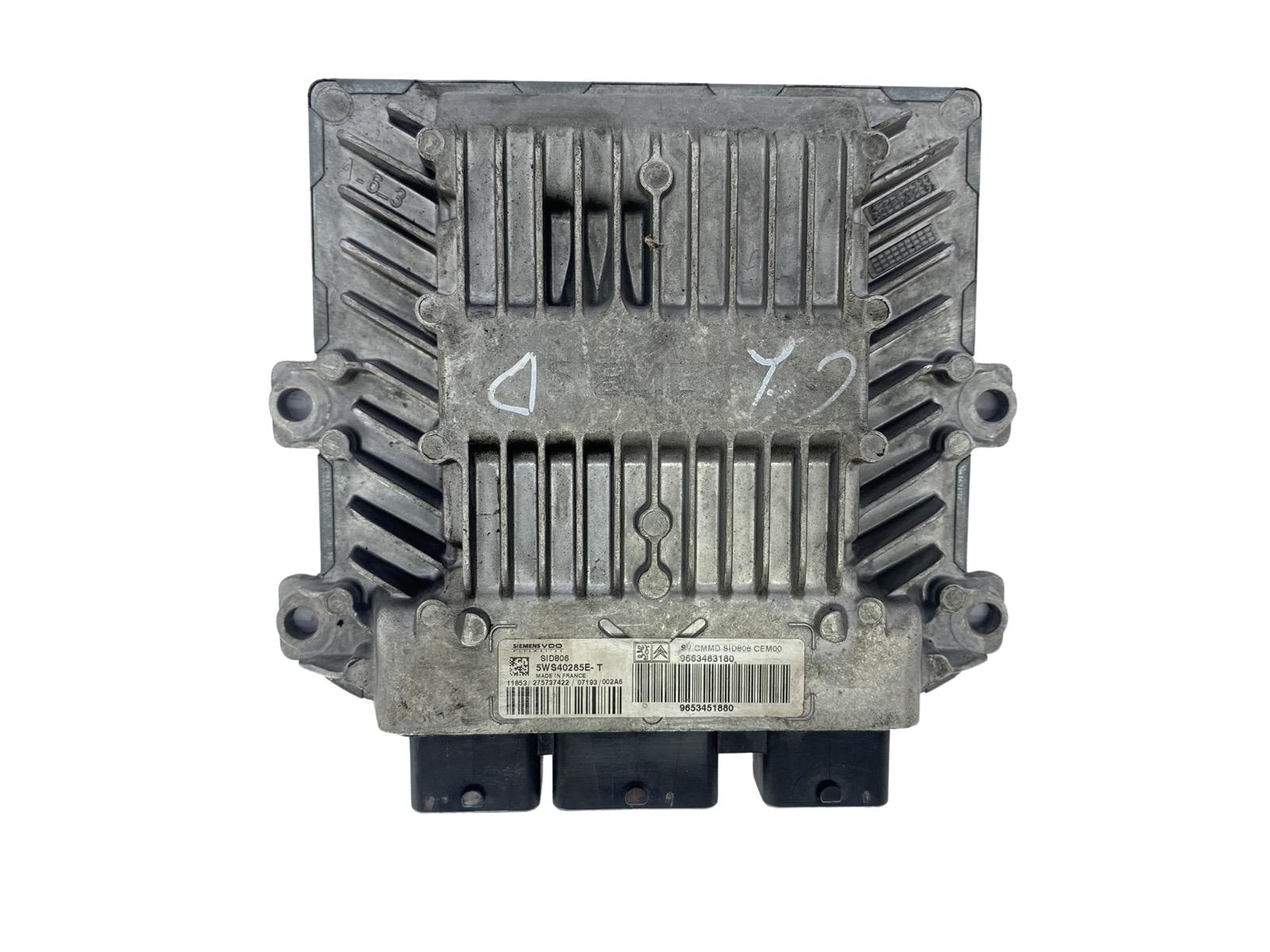 Steuergerät 9663483180 9653451880 5WS40285E-T SID806 PSA Siemens 50973 main product photo