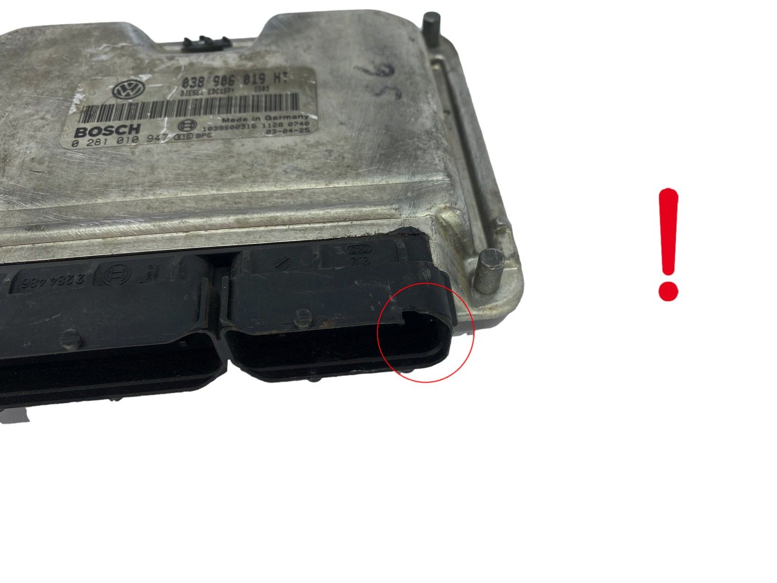 Steuergerät 038906019HT 0281010947 Seat Bosch 51216 main product photo