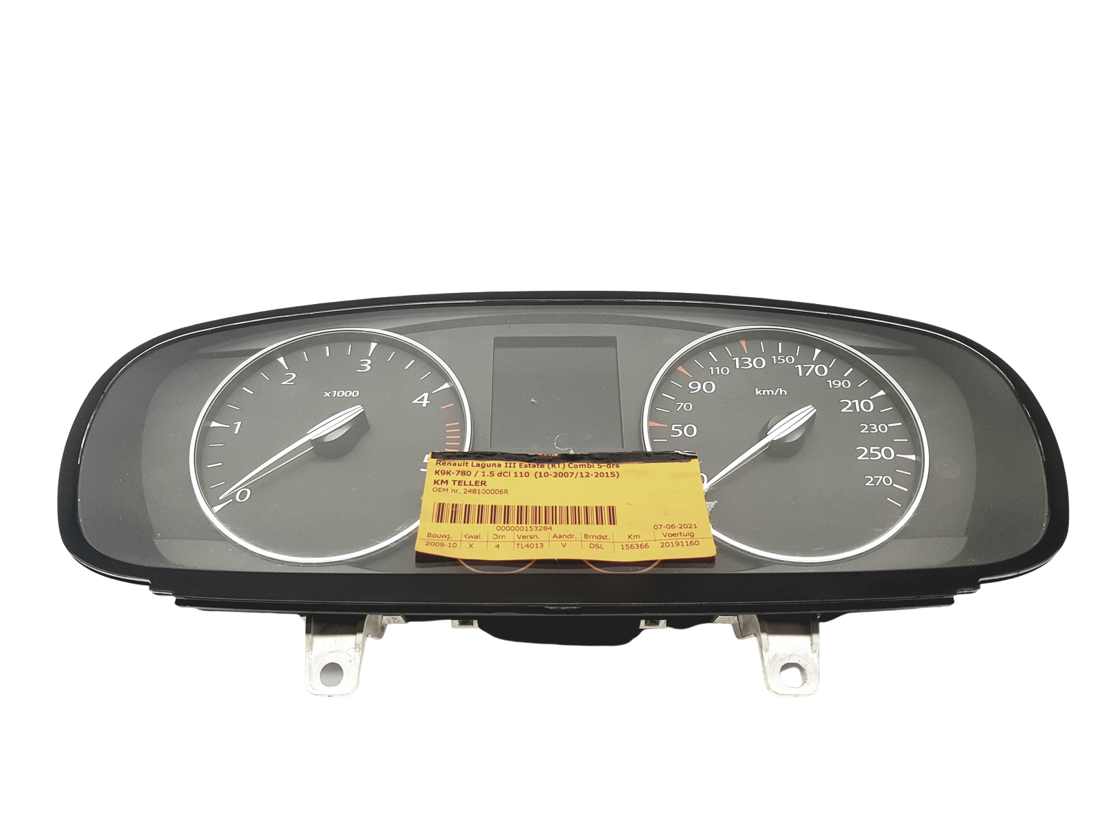 Tacho Kombiinstrument Renault Laguna 3 248100006R 53178 main product photo