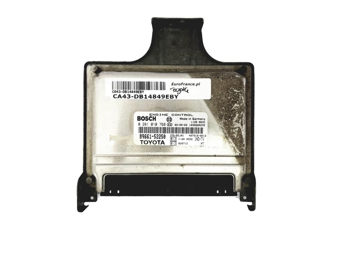 Steuergerät 89661-52250 0281010768 Toyota Bosch 14849 main product photo