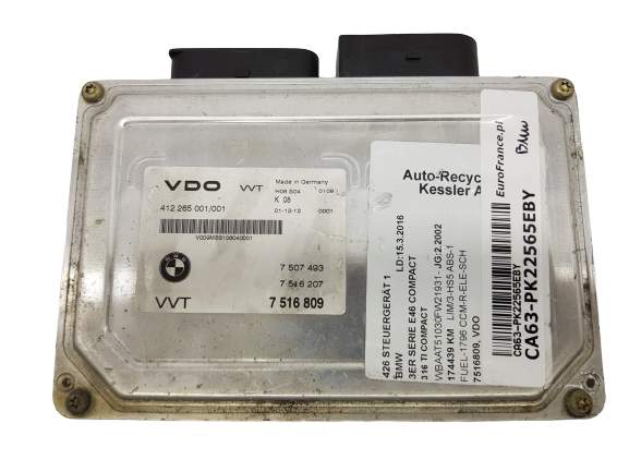 Motorsteuerung BMW 7516809 412265001001 VDO 22565 main product photo
