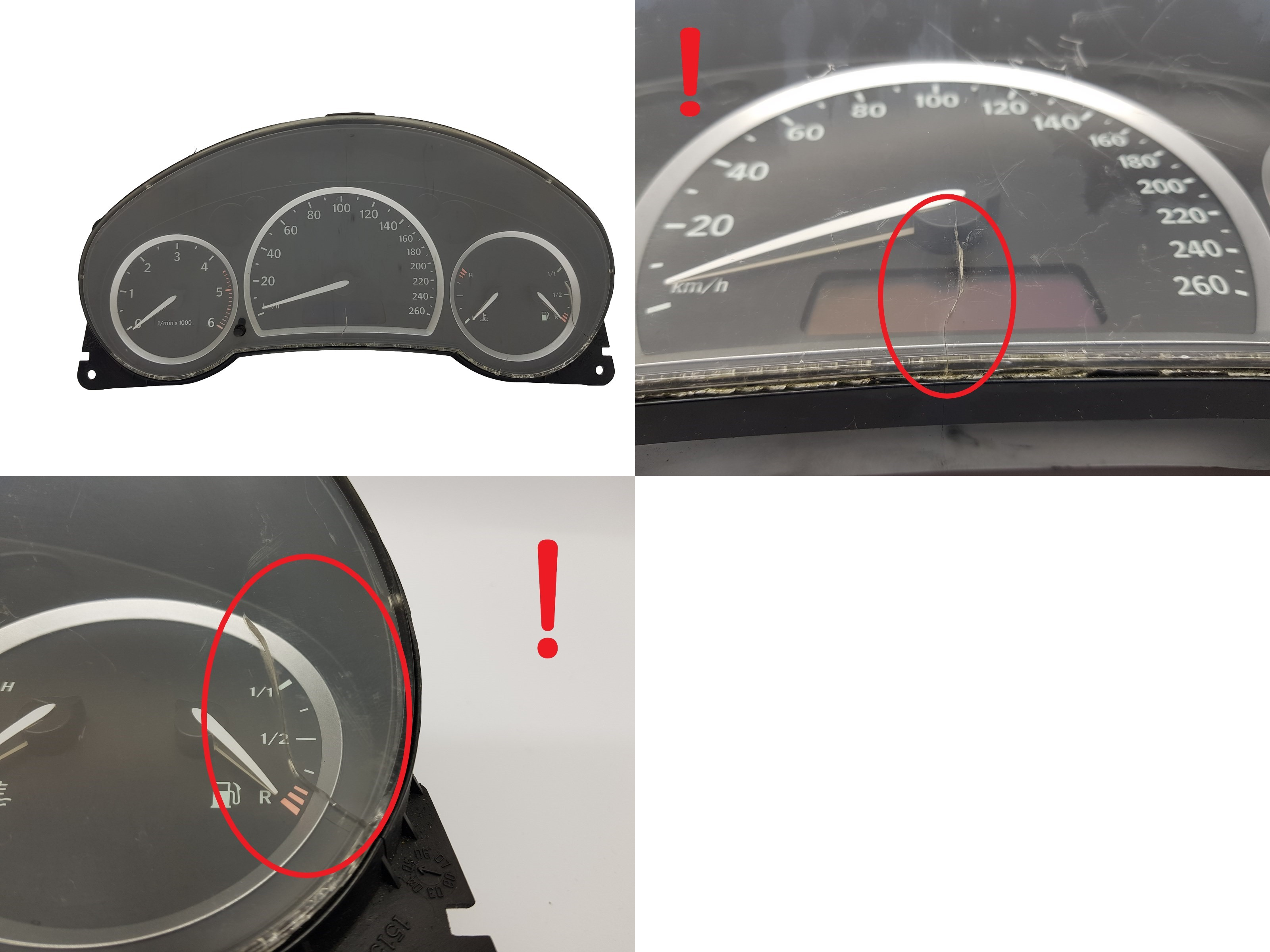 Tacho Kombiinstrument Saab 9-3 7553657 P12763128 1341 main product photo