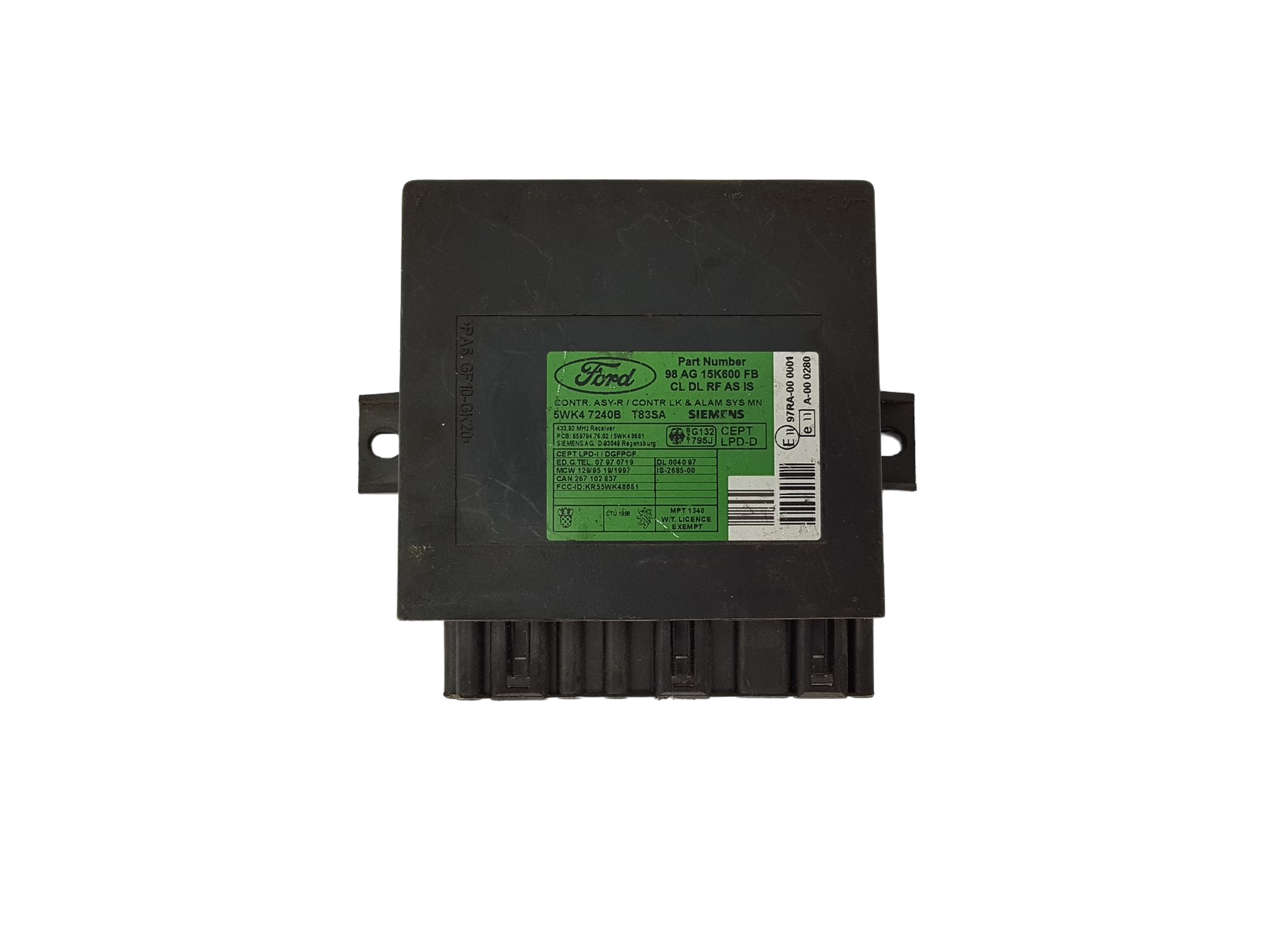 Steuergerät 98AG15K600FB 5WK47240B T83SA Ford Siemens main product photo