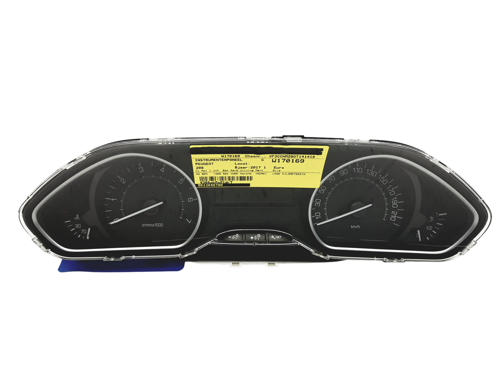 Tacho Kombiinstrument Peugeot 208 9813848780 45026 main product photo