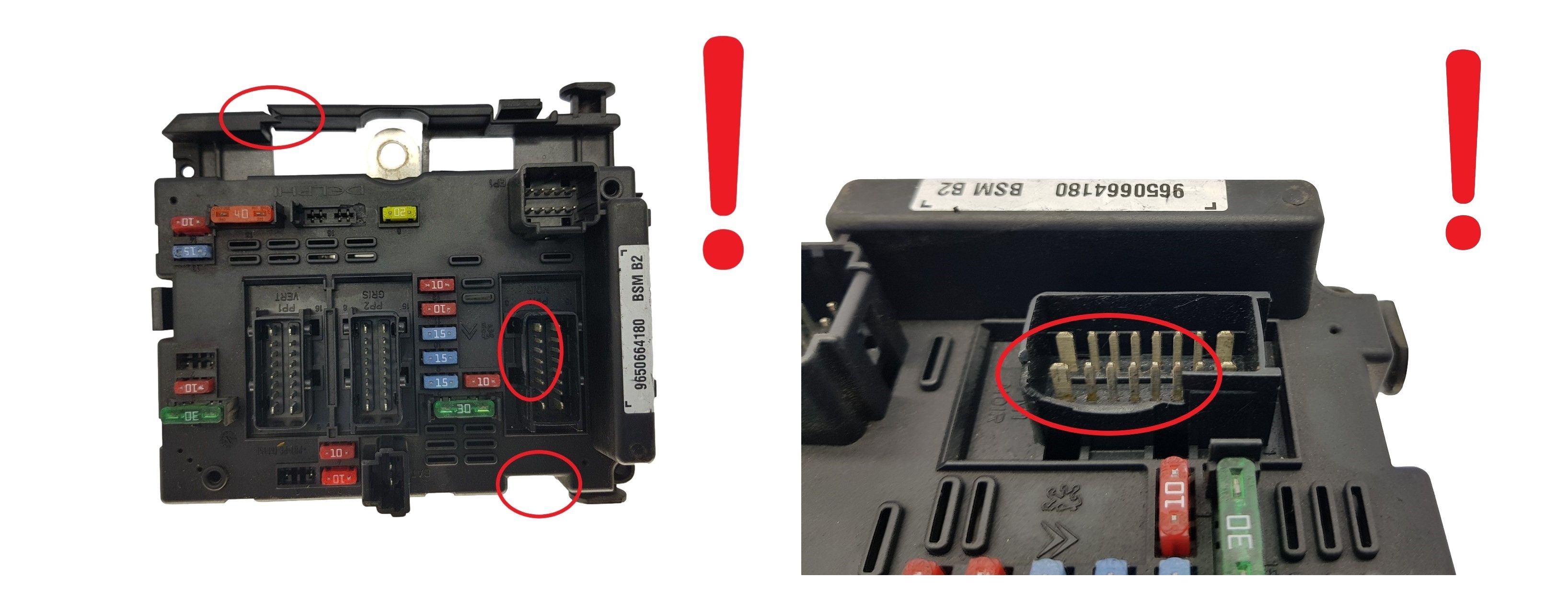 Steuergerät BSM B2 9650664180 PSA Delphi 1707 main product photo