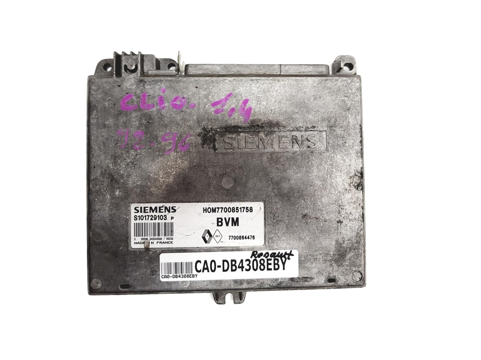 Steuergerät S101729103P 7700851758 7700864476 Renault Siemens 4308 main product photo