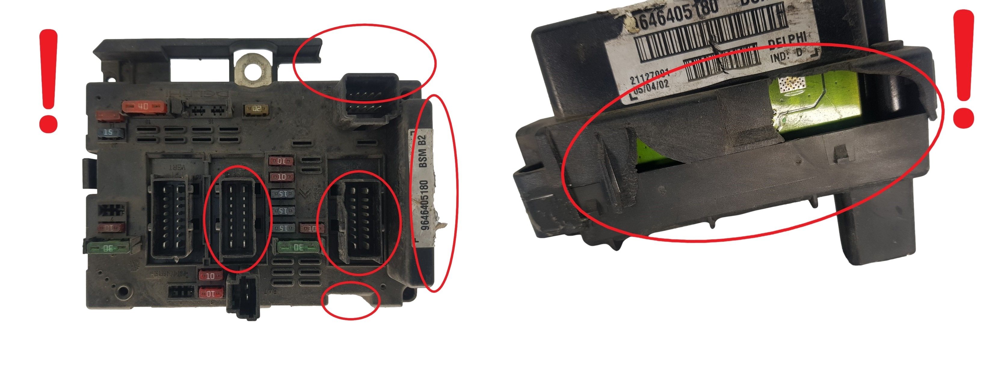 Steuergerät BSM B2 9646405180 PSA Delphi 1885 main product photo