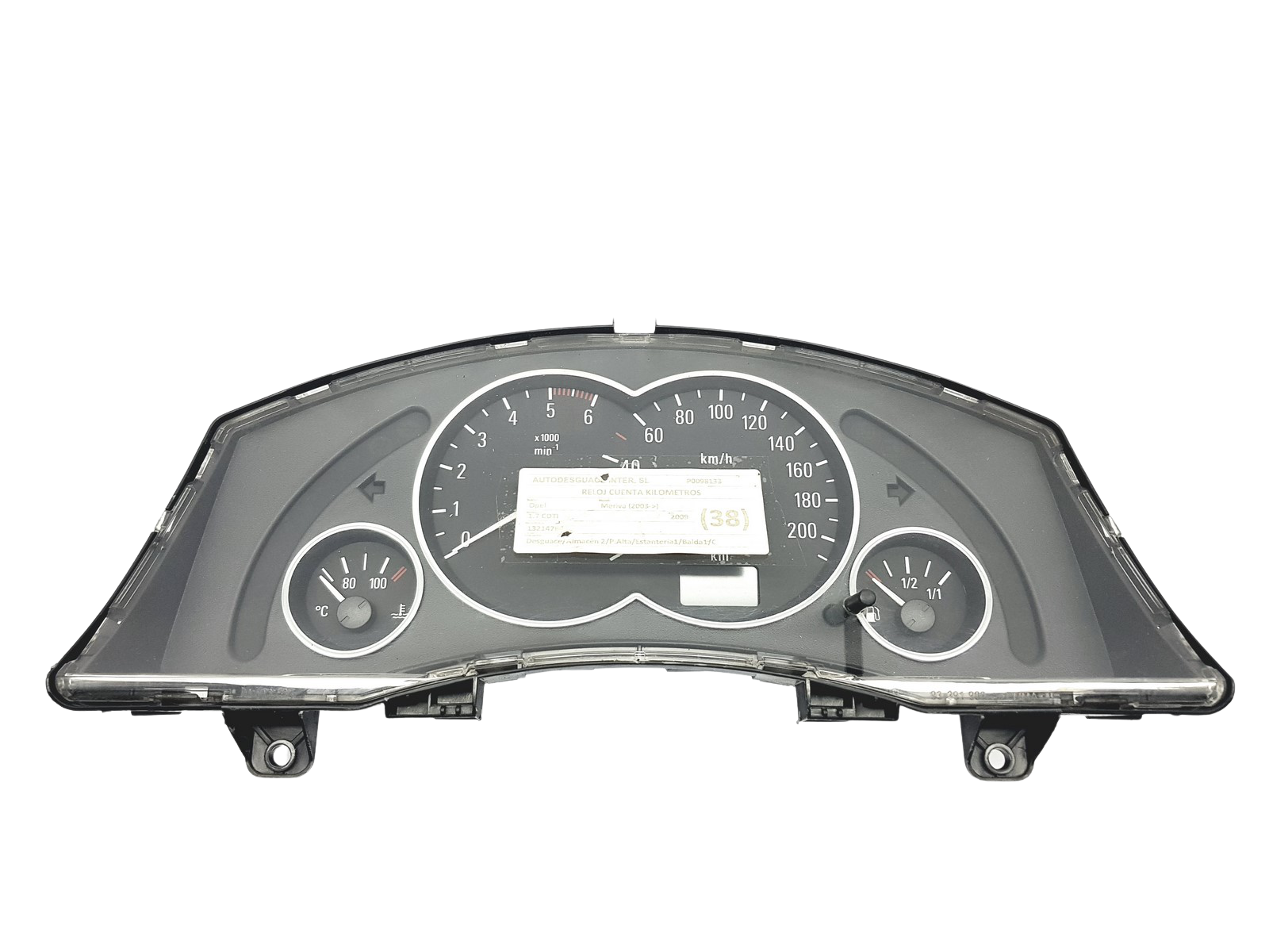 Tacho Kombiinstrument Opel Meriva 13173381XT 110080162026 49938 main product photo