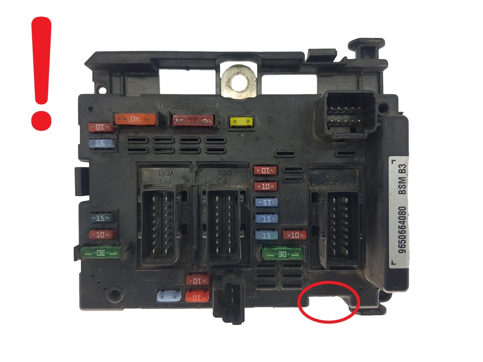 Steuergerät BSM B3 9650664080 PSA Delphi 1786 main product photo
