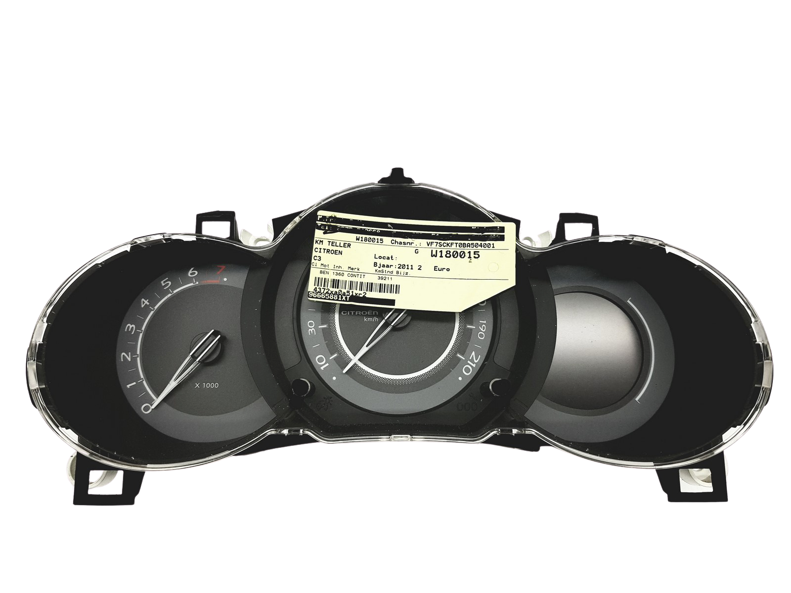 Tacho Kombiinstrument Citroen C3 96665881XT A2C53365600 32394 main product photo