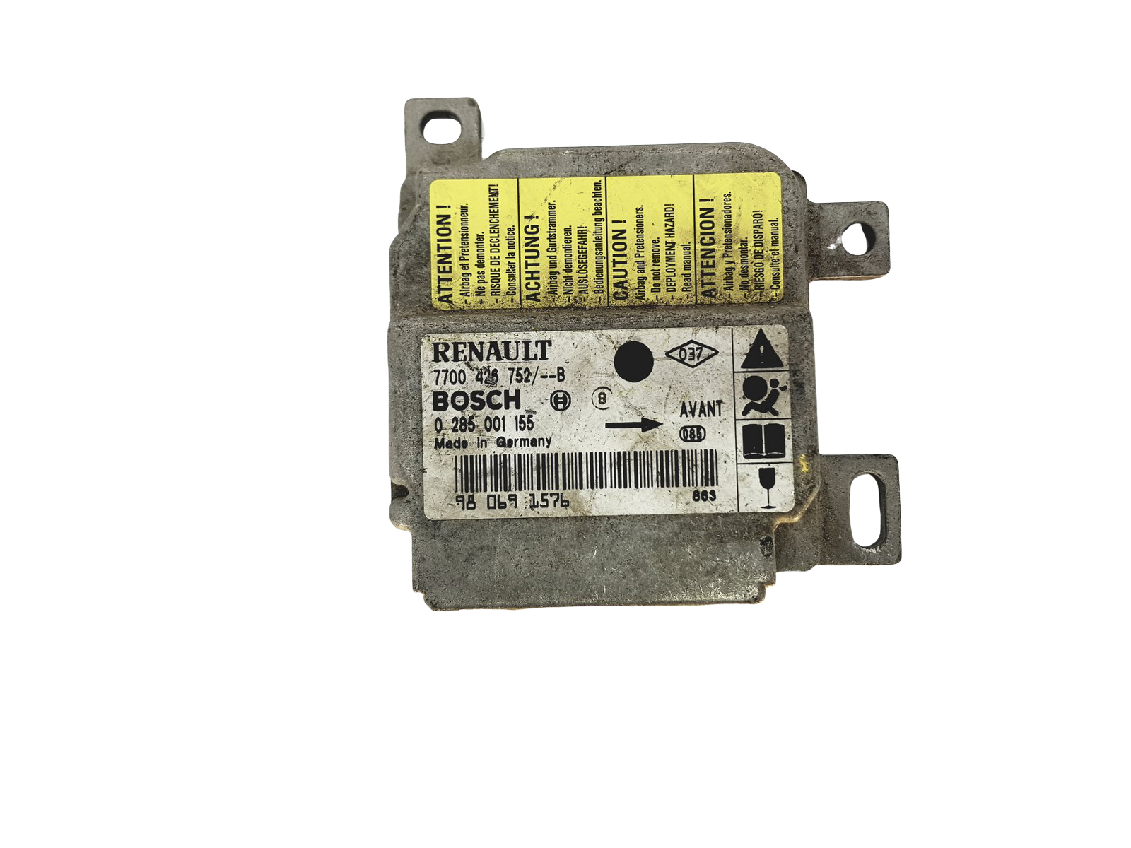 Steuergerät Moduł 0285001155 7700426752 Renault Bosch main product photo