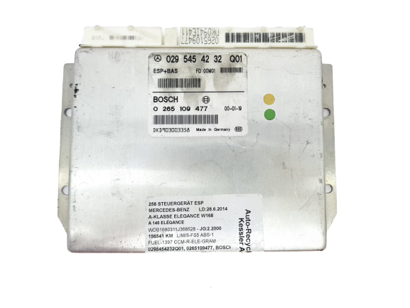 Steuergerät 0295454232Q01 0265109477 Mercedes Bosch 20561 main product photo