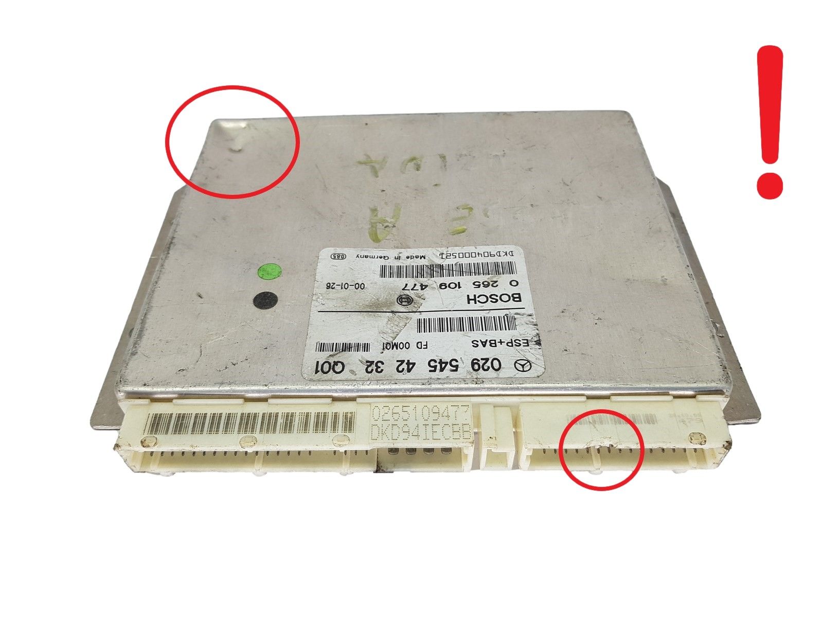 Steuergerät Mercedes 0295454232 Q01 0265109477 Bosch 17486 main product photo