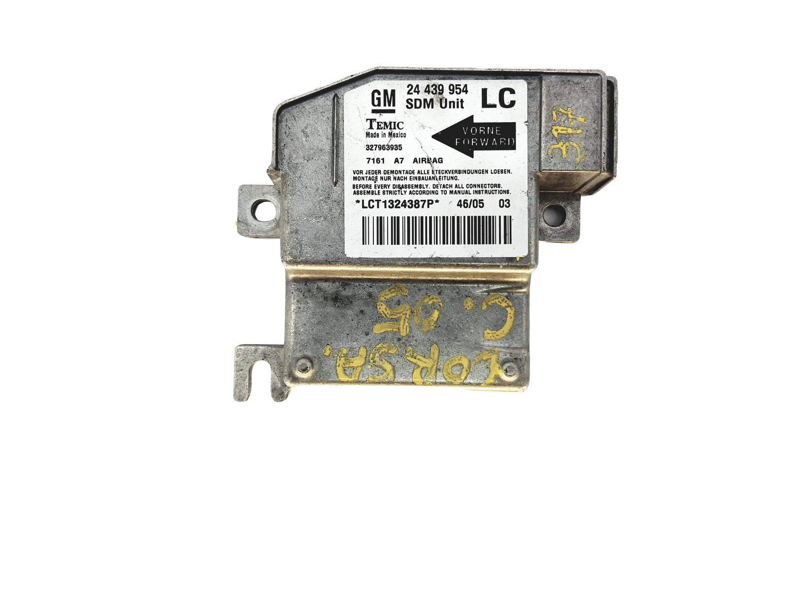 Steuergerät Moduł 24439954 327963935 Opel Temic 23155 main product photo