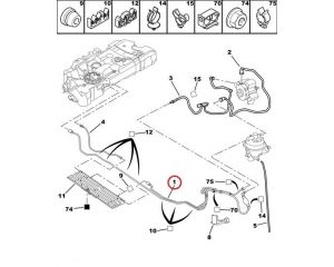 Kraftstoffleitungen Neues Original Peugeot 407 .2.0 HDi 1579HW